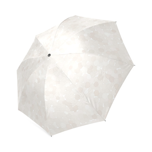 Bridal Blush Polka Dot Bubbles Foldable Umbrella (Model U01)