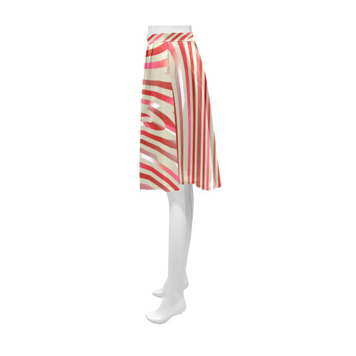 Abstract Zebra A Athena Women's Short Skirt (Model D15)