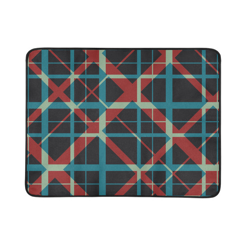 Plaid I pattern hipster style design Beach Mat 78"x 60"