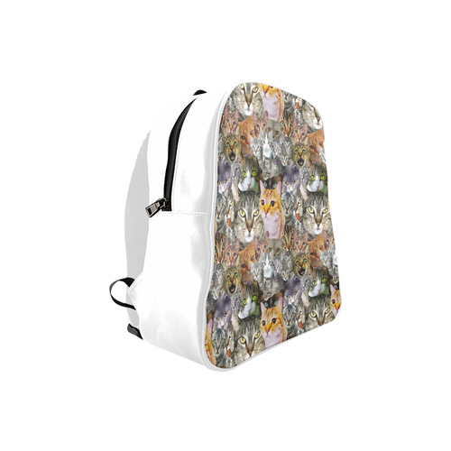 Cat pattern School Backpack (Model 1601)(Small)