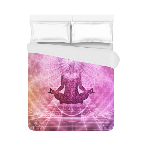 Holy Yoga Lotus Meditation Duvet Cover 86"x70" ( All-over-print)