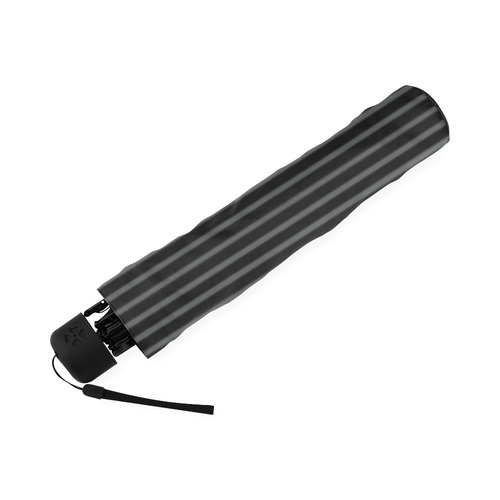 Dark Shadow and Black Diagonal Stripe Foldable Umbrella (Model U01)