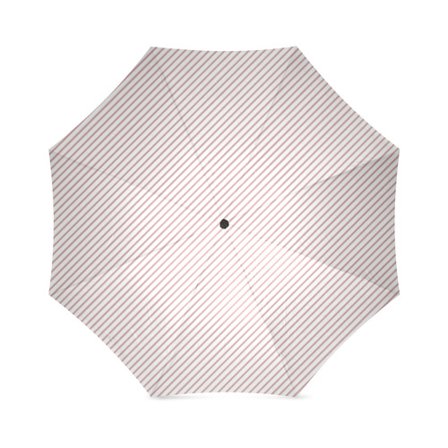 Bridal Rose Diagonal Stripe Foldable Umbrella (Model U01)