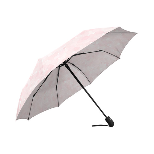 Blushing Bride Polka Dot Bubbles Auto-Foldable Umbrella (Model U04)