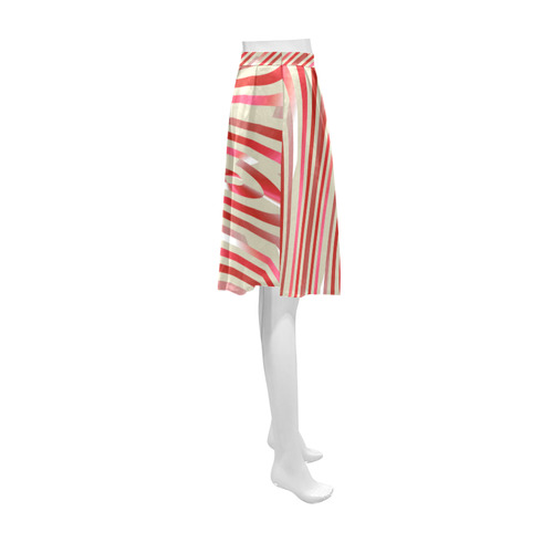 Abstract Zebra A Athena Women's Short Skirt (Model D15)