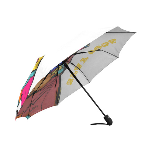 Bulldog Stay Cool Popart by Nico Bielow Auto-Foldable Umbrella (Model U04)