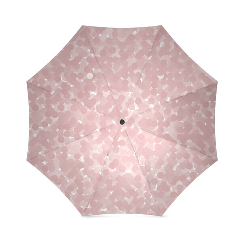 Bridal Rose Polka Dot Bubbles Foldable Umbrella (Model U01)