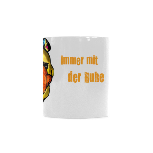 Immer mit ... Bulldog Popart by Nico Bielow White Mug(11OZ)