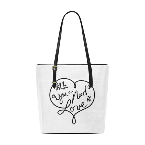 All you need is love - bw Euramerican Tote Bag/Small (Model 1655)