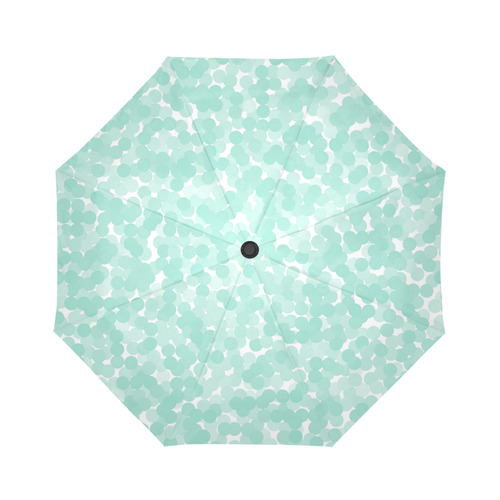 Beach Glass Polka Dot Bubbles Auto-Foldable Umbrella (Model U04)