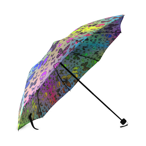 Skulls & Butterflies Foldable Umbrella (Model U01)