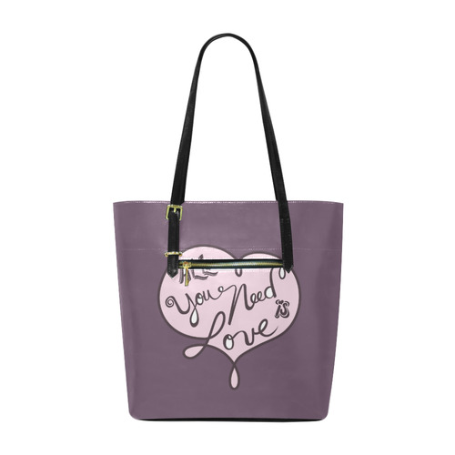 All you need is love Euramerican Tote Bag/Small (Model 1655)