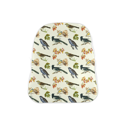 Birds pattern School Backpack (Model 1601)(Small)