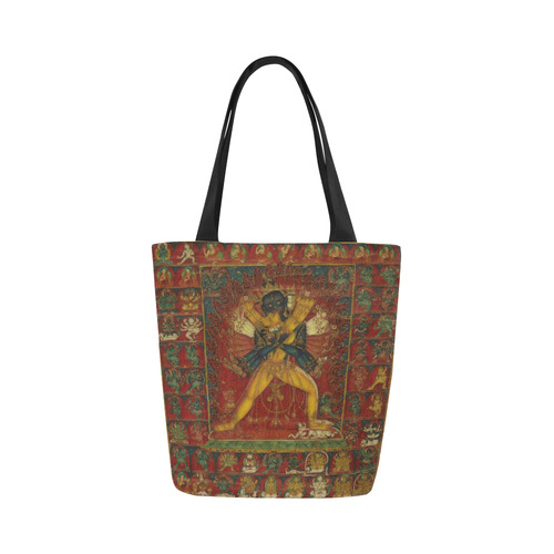 Buddhist Deity Kalachakra Canvas Tote Bag (Model 1657)