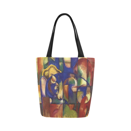 The resting bull by Franz Marc Canvas Tote Bag (Model 1657)