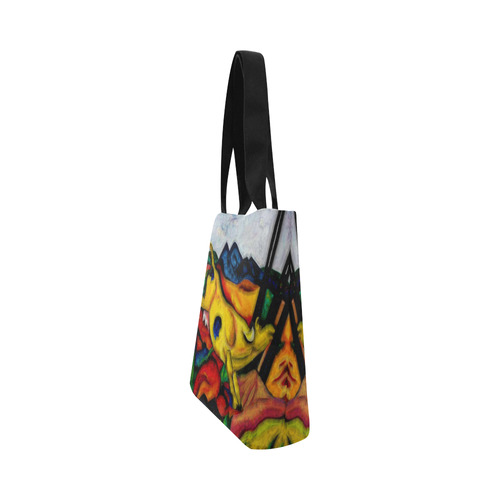 Yellow Cow by Franz Marc Canvas Tote Bag (Model 1657)
