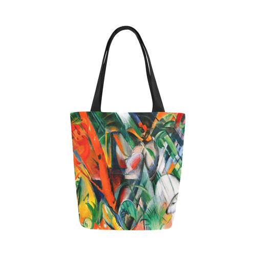 In The Rain by Franz Marc Canvas Tote Bag (Model 1657)