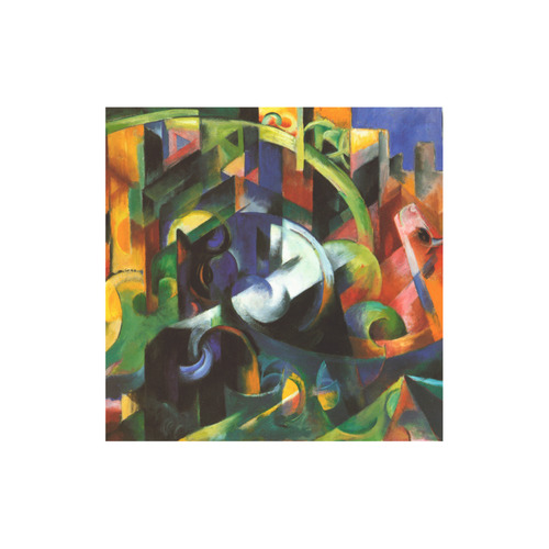 Picture With Cows by Franz Marc Canvas Tote Bag (Model 1657)