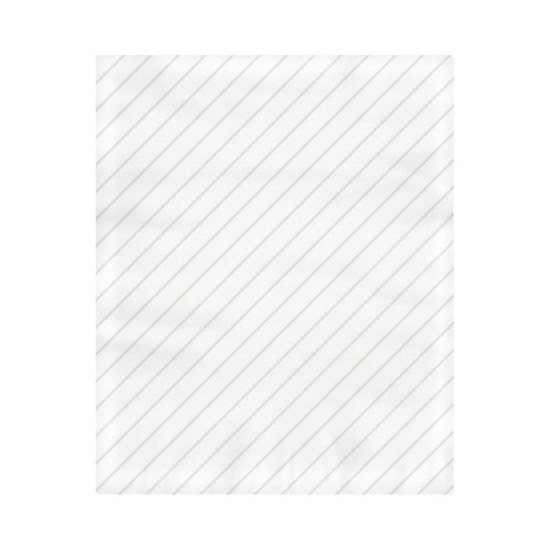 Bridal Blush Diagonal Stripe Duvet Cover 86"x70" ( All-over-print)