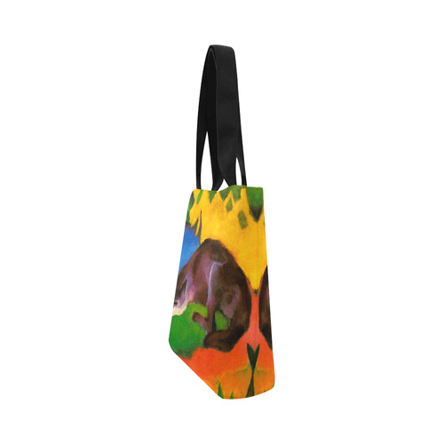 Black Fox by Franz Marc Canvas Tote Bag (Model 1657)