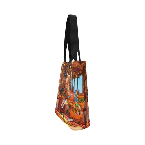 Take A Ride On The Merry-go-round Canvas Tote Bag (Model 1657)