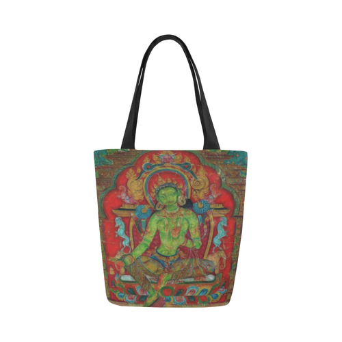 Green Tara from Tibetan Buddhism Canvas Tote Bag (Model 1657)