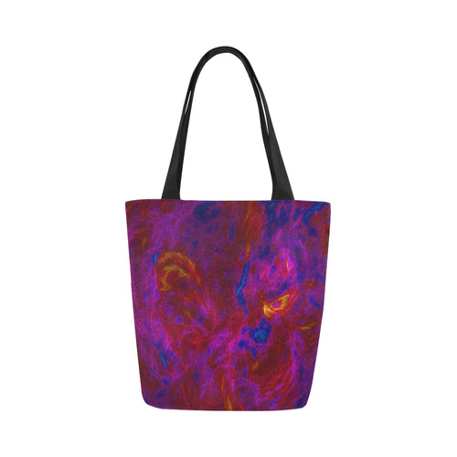 Pink Red Blue Splash Canvas Tote Bag (Model 1657)