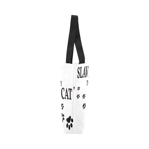 Slave To My Cat Canvas Tote Bag (Model 1657)