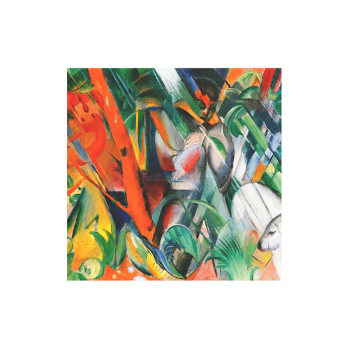 In The Rain by Franz Marc Canvas Tote Bag (Model 1657)