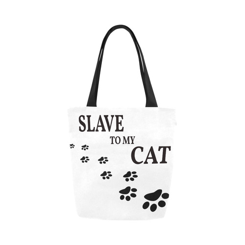 Slave To My Cat Canvas Tote Bag (Model 1657)