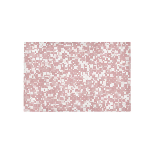 Bridal Rose Pixels Area Rug 5'x3'3''