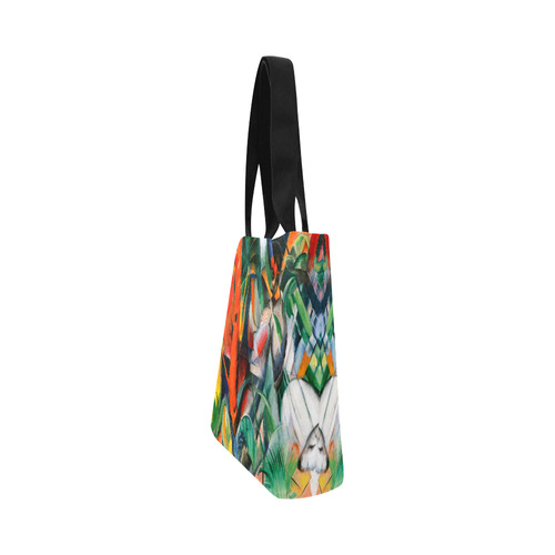 In The Rain by Franz Marc Canvas Tote Bag (Model 1657)