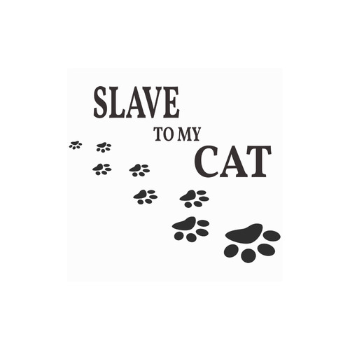 Slave To My Cat Canvas Tote Bag (Model 1657)