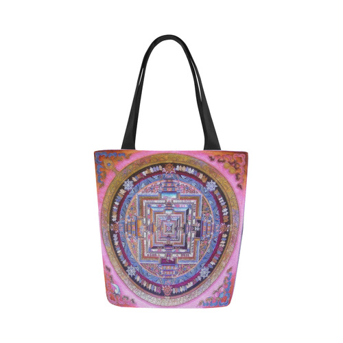 Buddhist Kalachakra Mandala Canvas Tote Bag (Model 1657)