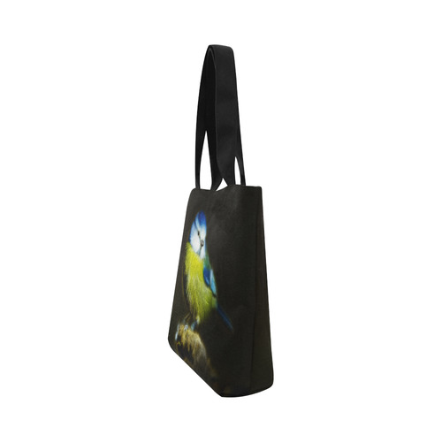 Little Cute Blue Tit Canvas Tote Bag (Model 1657)