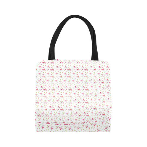 Lovely Pattern with Birds and Flowers Canvas Tote Bag (Model 1657)