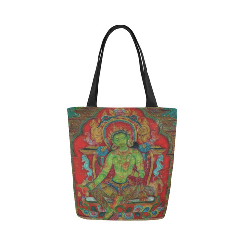 Green Tara from Tibetan Buddhism Canvas Tote Bag (Model 1657)