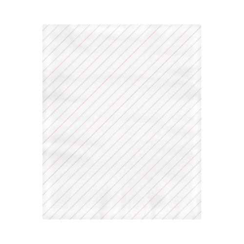 Blushing Bride Diagonal Stripe Duvet Cover 86"x70" ( All-over-print)