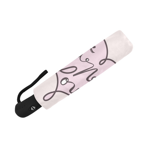 All you need is love in Pink Auto-Foldable Umbrella (Model U04)