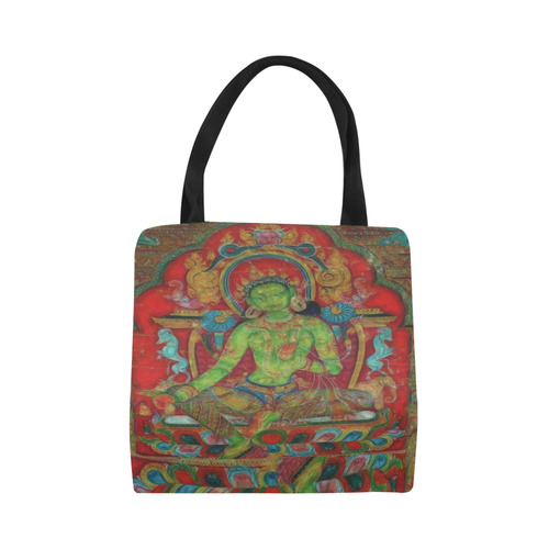 Green Tara from Tibetan Buddhism Canvas Tote Bag (Model 1657)