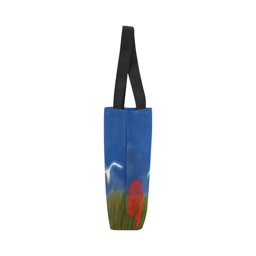 Wonderfull Summer with Seagull and Poppy Canvas Tote Bag (Model 1657)