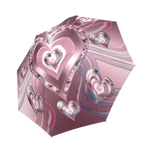 River Flowing Hearts Foldable Umbrella (Model U01)