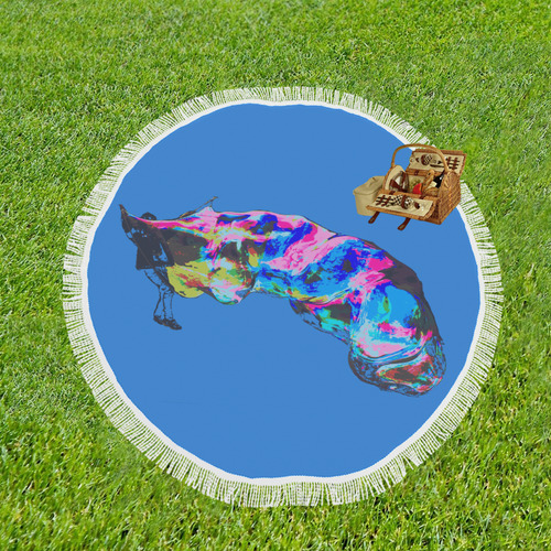 bubble boy Circular Beach Shawl 59"x 59"