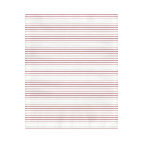 Bridal Rose Stripes Duvet Cover 86"x70" ( All-over-print)