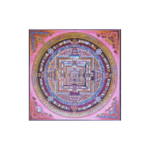 Buddhist Kalachakra Mandala Canvas Tote Bag (Model 1657)