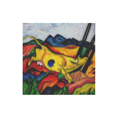 Yellow Cow by Franz Marc Canvas Tote Bag (Model 1657)