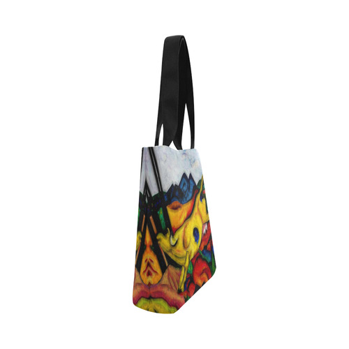 Yellow Cow by Franz Marc Canvas Tote Bag (Model 1657)