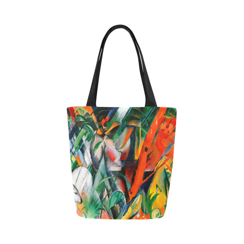 In The Rain by Franz Marc Canvas Tote Bag (Model 1657)