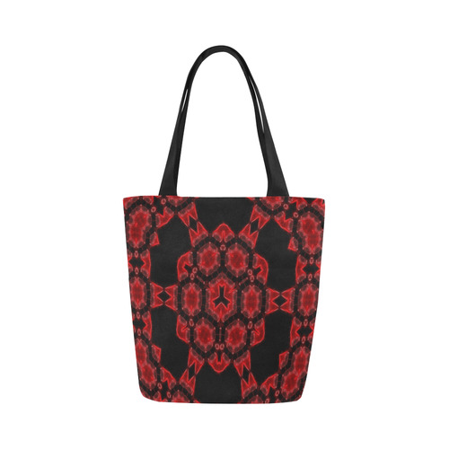 Red Alaun Mandala Canvas Tote Bag (Model 1657)