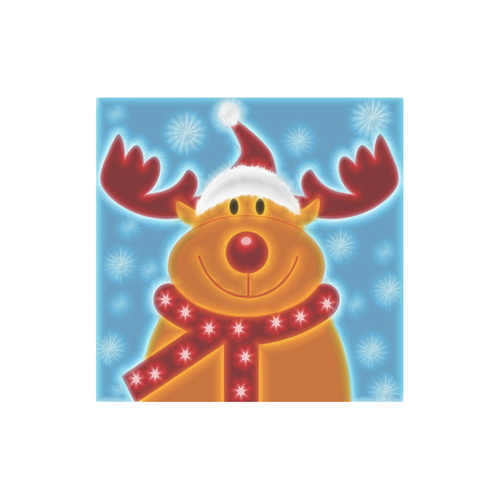 Christmas Reindeer with Red Nose Canvas Tote Bag (Model 1657)